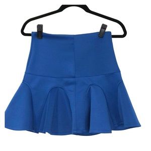Neoprene Royal Blue skater skirt